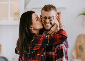 Happy couple with